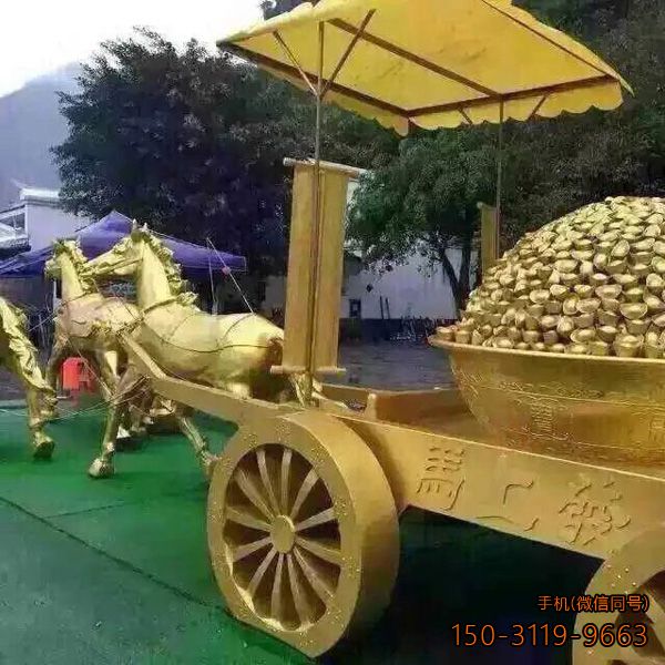 玻璃鋼馬車(chē)元寶