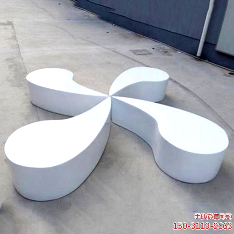 玻璃鋼抽象商場凳子雕塑