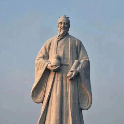 戶外大型石雕名人，古人著名醫(yī)學家名醫(yī)塑像