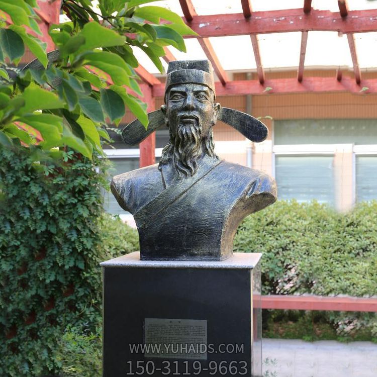 景區(qū)園林歷史名人中國古代科學全才沈括銅雕頭像雕塑