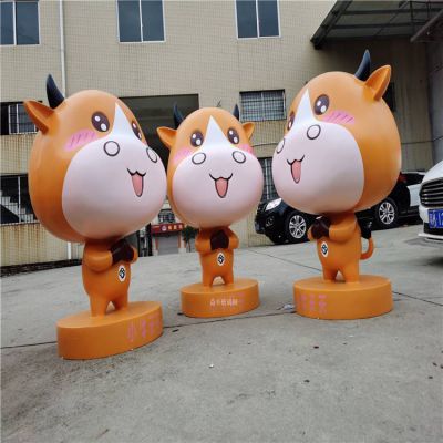 玻璃鋼卡通小?？蓯蹌?dòng)物雕塑造型