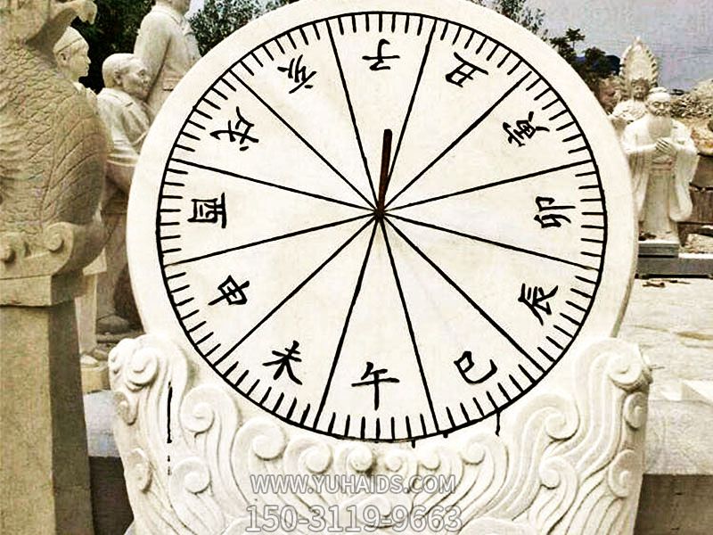 公園創(chuàng)意浮雕石雕古代計時器日晷雕塑