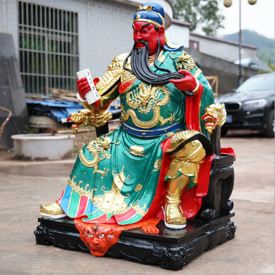 玻璃鋼彩繪寺廟宗教神佛關(guān)公、關(guān)羽
