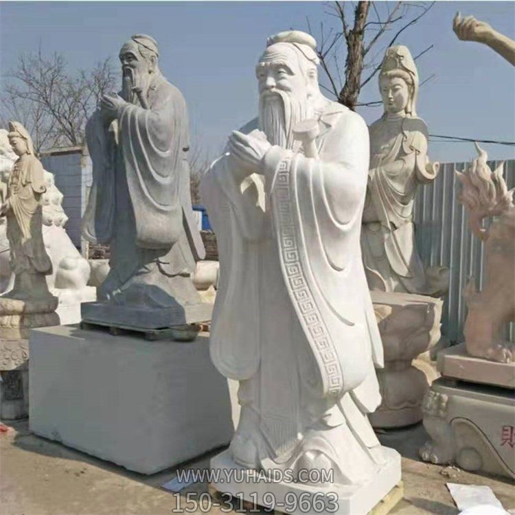 古代人物景觀(guān)大理石校園名人雕塑