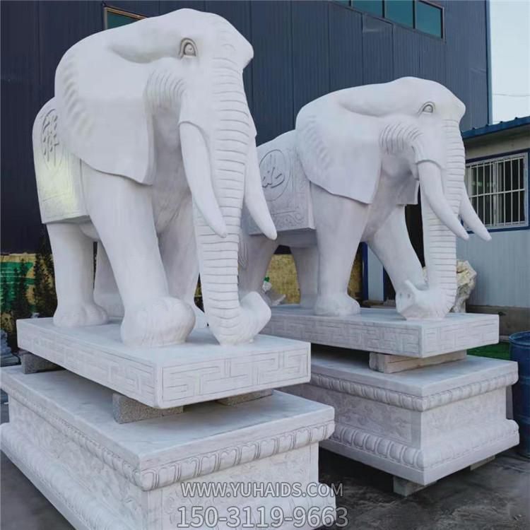 大理石雕戶(hù)外園林大型招財(cái)動(dòng)物大型雕塑