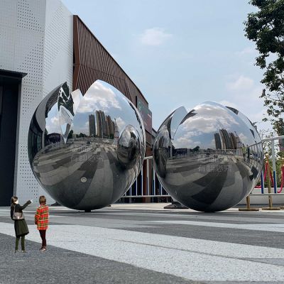 戶外不銹鋼、鏡面球體雕塑