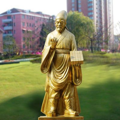 學校校園名人印刷術(shù)發(fā)明家畢昇雕塑