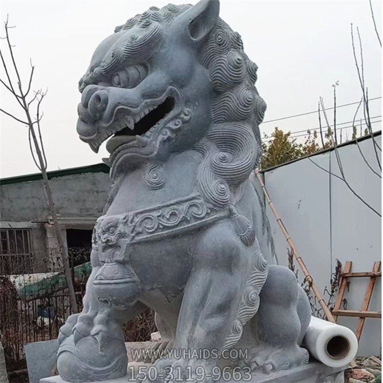 庭院別墅大型門(mén)口鎮(zhèn)宅招財(cái)獅子雕塑