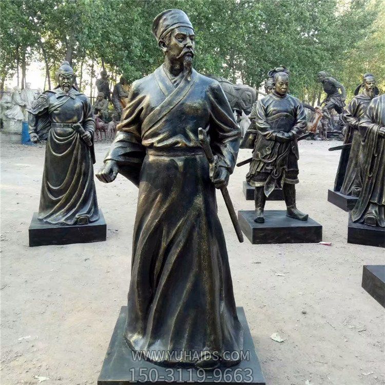玻璃鋼人物雕塑，古時(shí)候的將軍塑像