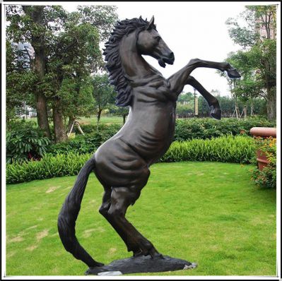 玻璃鋼立馬，仿銅馬兒