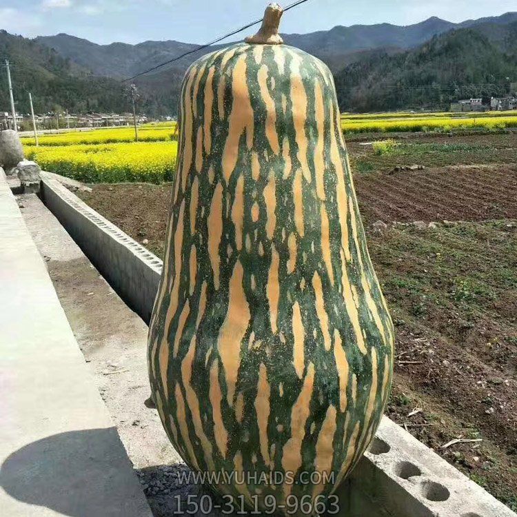 大北瓜，玻璃鋼仿真果蔬景觀雕塑