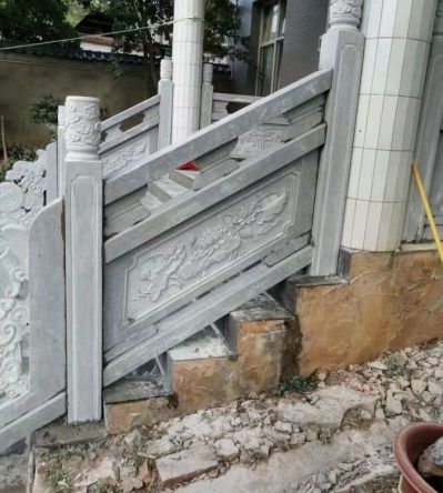 大理石石雕戶(hù)外景觀欄桿欄板雕塑