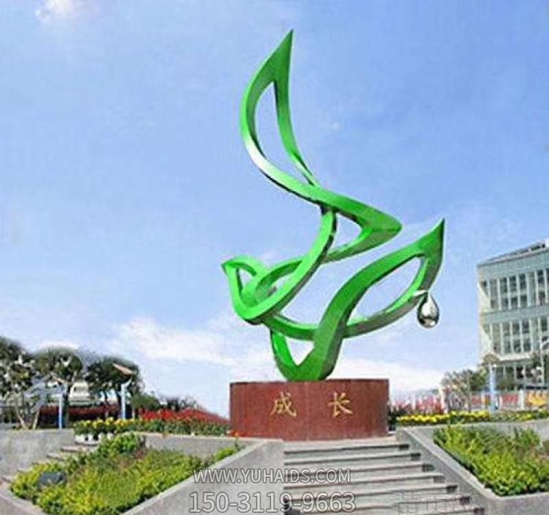 廣場創(chuàng)意玻璃鋼抽象藝術和諧雕塑