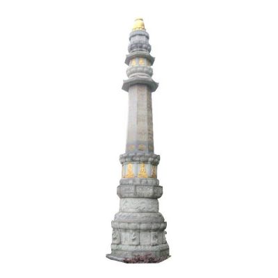 石雕經(jīng)幢，寺廟經(jīng)幢石刻