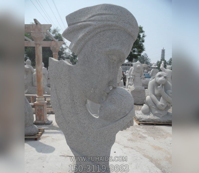 公園母愛(ài)抽象石雕親情雕塑