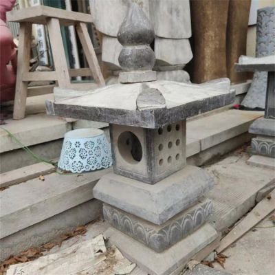 庭院大理石石雕戶(hù)外照明石燈擺件