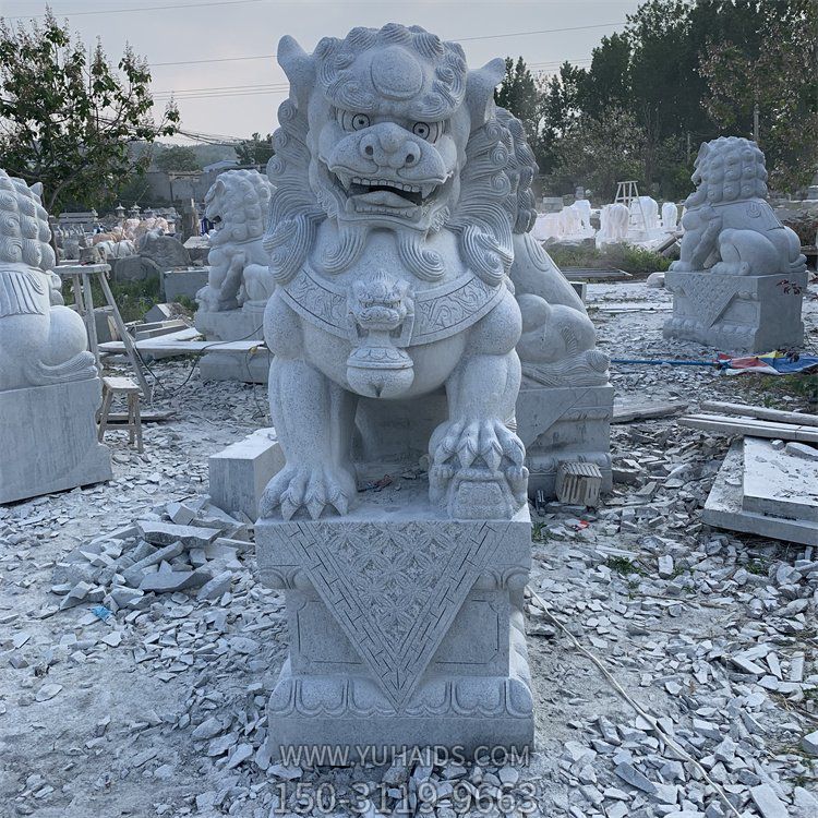 北方石獅子，傳統(tǒng)獅子大理石石雕雕塑