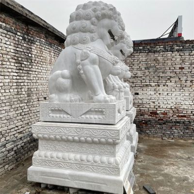 2米8高石獅子，漢白玉天安門獅子傳統(tǒng)造型