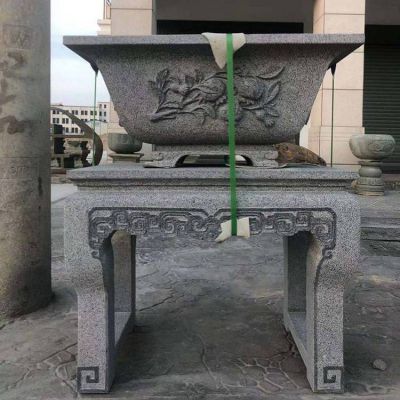 庭院戶(hù)外花崗巖中式仿古花園盆景底座花架