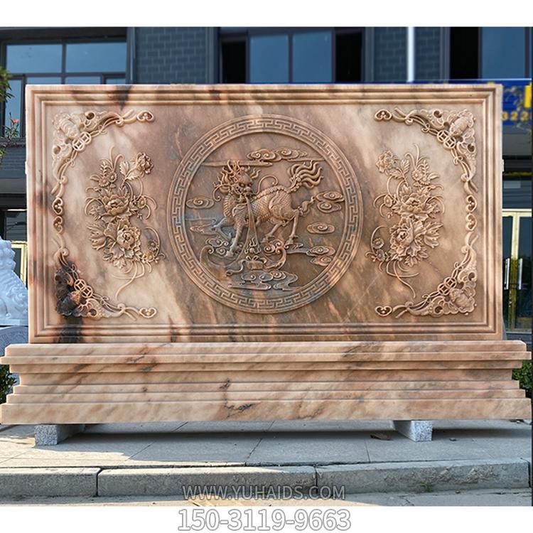庭院別墅門(mén)口大型浮雕影壁雕塑