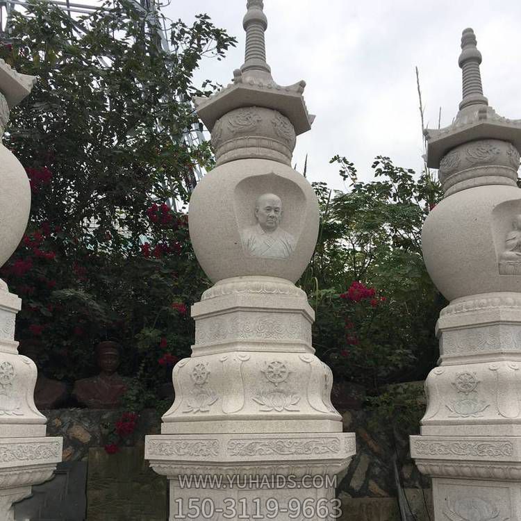 大理石石雕戶(hù)外景觀舍利塔雕塑
