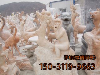 猴子、羊、鹿、仙鶴多種草坪動(dòng)物雕塑